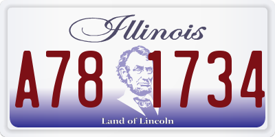 IL license plate A781734