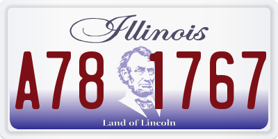 IL license plate A781767