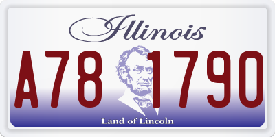 IL license plate A781790