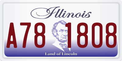 IL license plate A781808