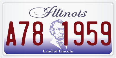 IL license plate A781959