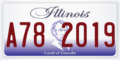 IL license plate A782019