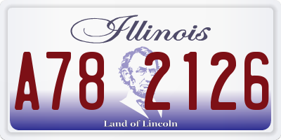 IL license plate A782126