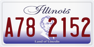 IL license plate A782152