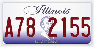 IL license plate A782155
