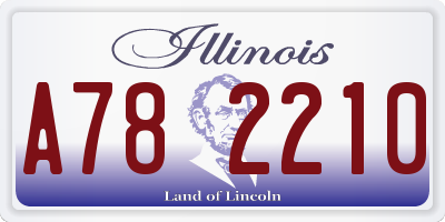 IL license plate A782210