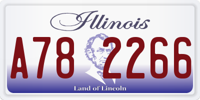 IL license plate A782266