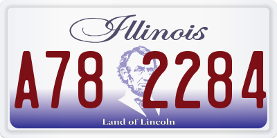 IL license plate A782284