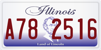 IL license plate A782516
