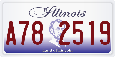 IL license plate A782519