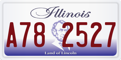 IL license plate A782527