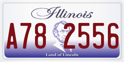 IL license plate A782556