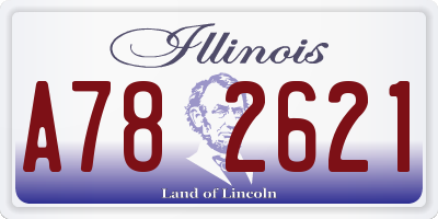 IL license plate A782621