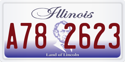 IL license plate A782623