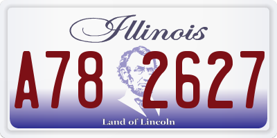 IL license plate A782627