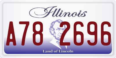 IL license plate A782696