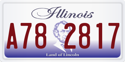 IL license plate A782817