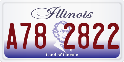 IL license plate A782822