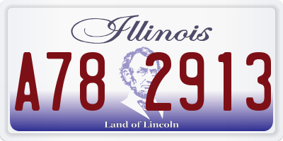 IL license plate A782913
