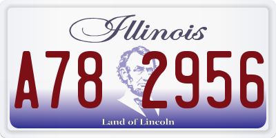 IL license plate A782956