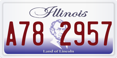 IL license plate A782957