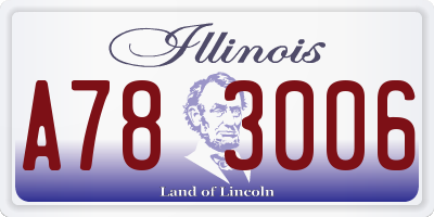 IL license plate A783006