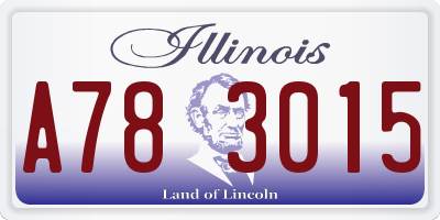 IL license plate A783015