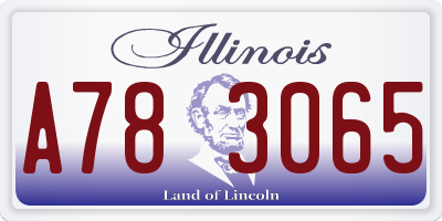 IL license plate A783065