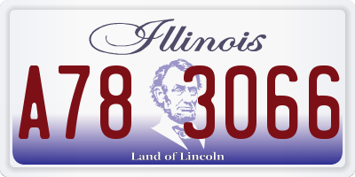 IL license plate A783066