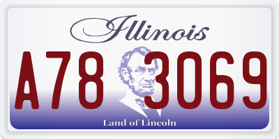IL license plate A783069