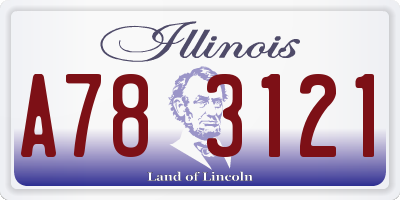 IL license plate A783121