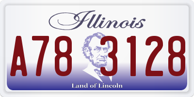 IL license plate A783128