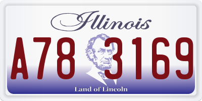 IL license plate A783169