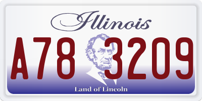 IL license plate A783209