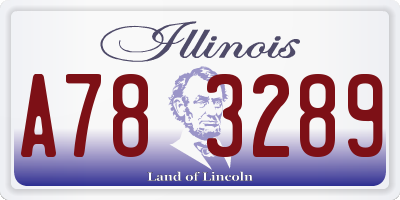 IL license plate A783289