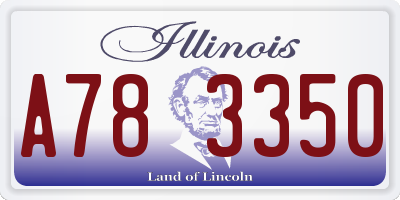 IL license plate A783350