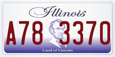 IL license plate A783370