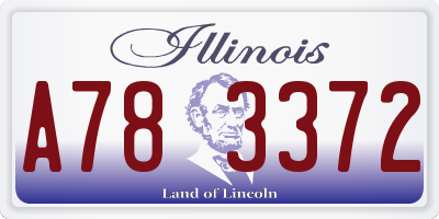 IL license plate A783372