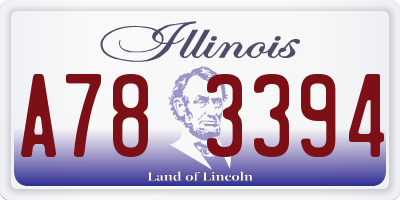 IL license plate A783394