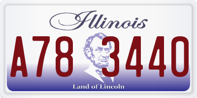 IL license plate A783440