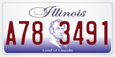 IL license plate A783491