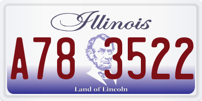 IL license plate A783522