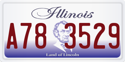 IL license plate A783529