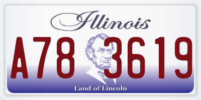 IL license plate A783619