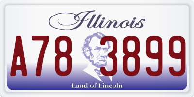 IL license plate A783899
