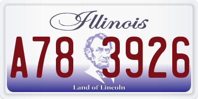 IL license plate A783926