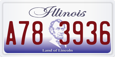 IL license plate A783936