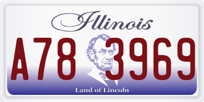 IL license plate A783969