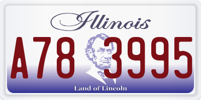 IL license plate A783995