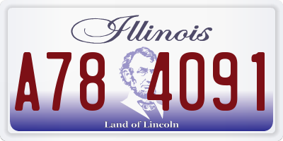 IL license plate A784091